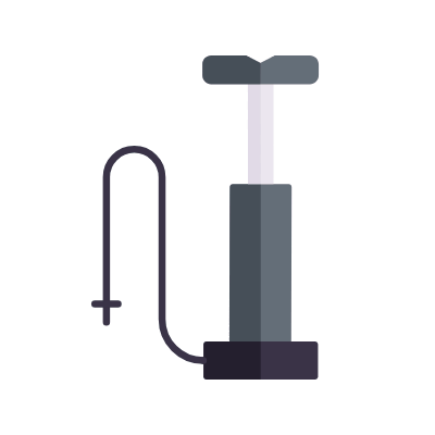 Floor Pump, Animated Icon, Flat