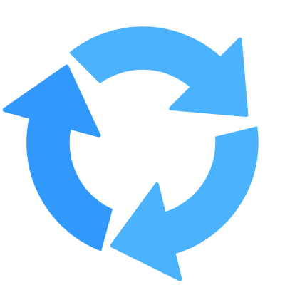 Spin, Animated Icon, Flat
