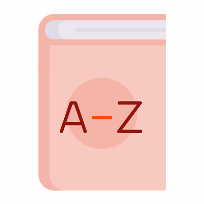 Dictionary, Animated Icon, Flat
