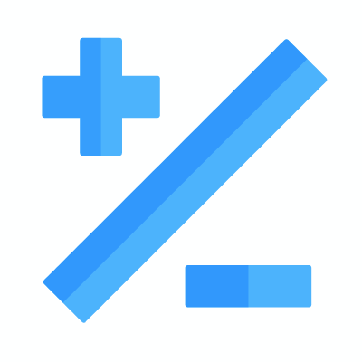 More Or Less, Animated Icon, Flat