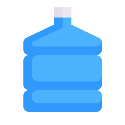 Gallon Water, Animated Icon, Flat