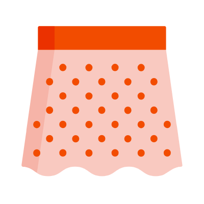 Skirt, Animated Icon, Flat