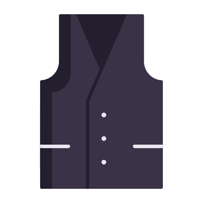 Vest, Animated Icon, Flat
