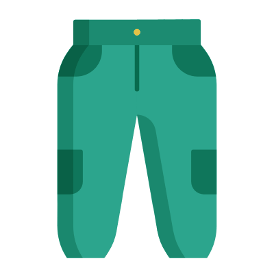 Trousers, Animated Icon, Flat