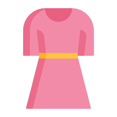 Dress, Animated Icon, Flat