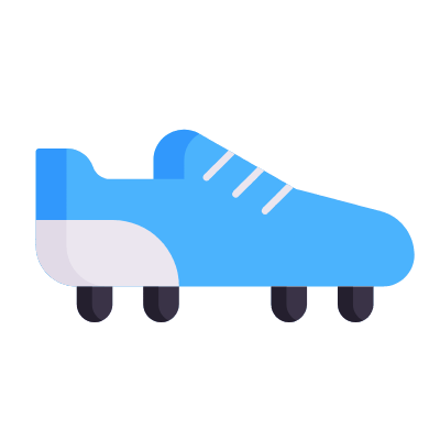 Football cleats, Animated Icon, Flat