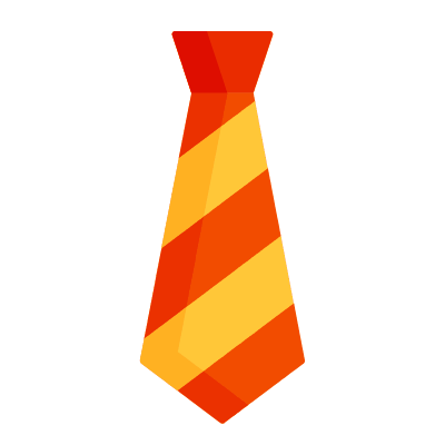 Tie, Animated Icon, Flat