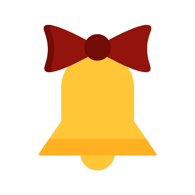 Jingle Bell, Animated Icon, Flat