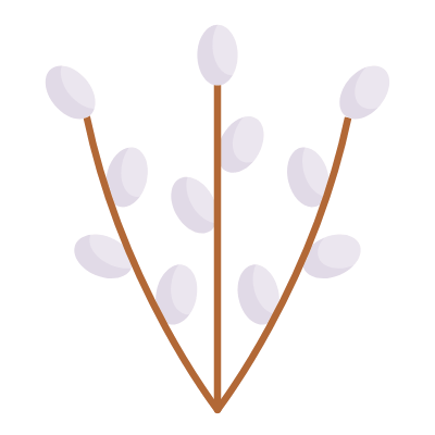 Willow, Animated Icon, Flat
