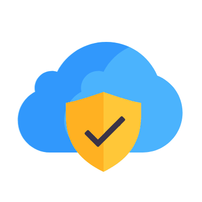 Cloud firewall, Animated Icon, Flat