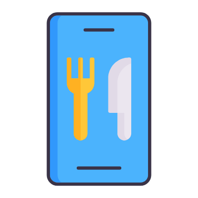 Food app, Animated Icon, Flat