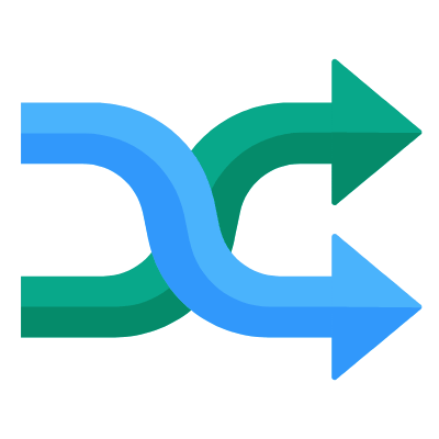 Exchange, Animated Icon, Flat