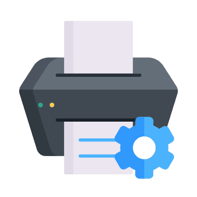 Printer settings, Animated Icon, Flat