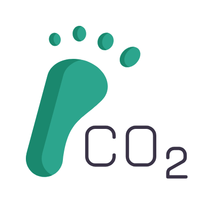 Carbon Footprint, Animated Icon, Flat