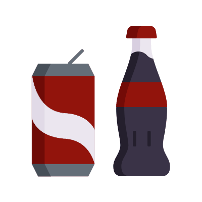 Bottle Can, Animated Icon, Flat