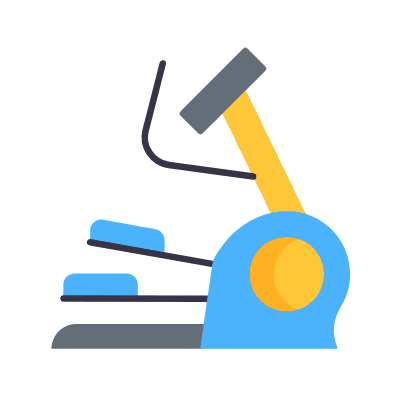 Cross Trainer, Animated Icon, Flat