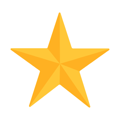 Star, Animated Icon, Flat