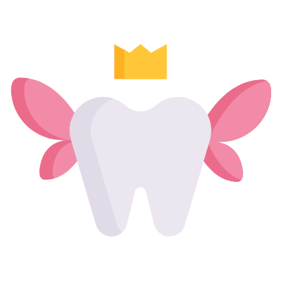 Tooth Fairy Day, Animated Icon, Flat