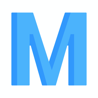 M, Animated Icon, Flat