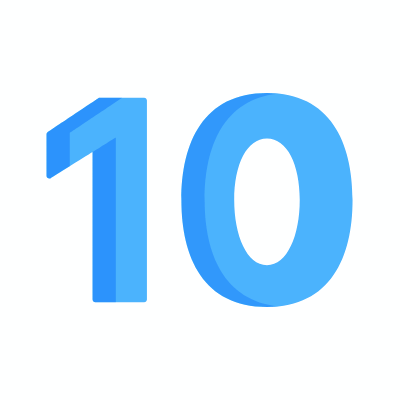 10, Animated Icon, Flat