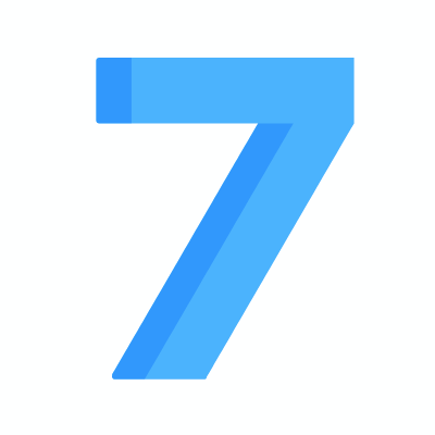 7, Animated Icon, Flat