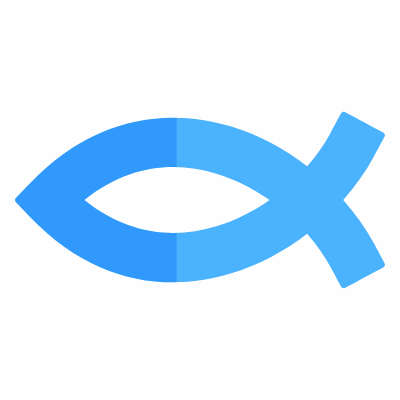 Ichthys, Animated Icon, Flat