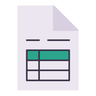 Invoice, Animated Icon, Flat