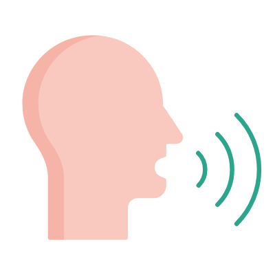 Person Talking, Animated Icon, Flat