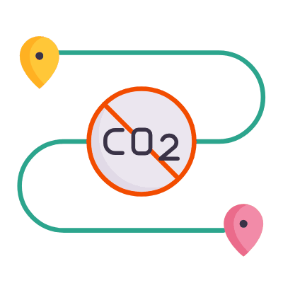 Decarbonised Logistics, Animated Icon, Flat
