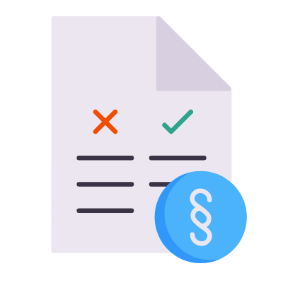File Regulations, Animated Icon, Flat