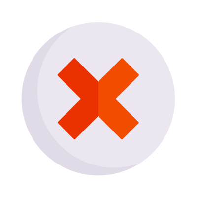 Cross Circle, Animated Icon, Flat