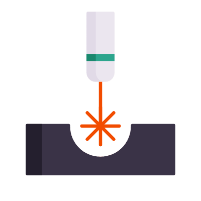 Laser, Animated Icon, Flat