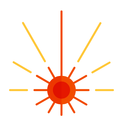 Laser, Animated Icon, Flat