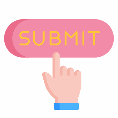 Submit Button, Animated Icon, Flat