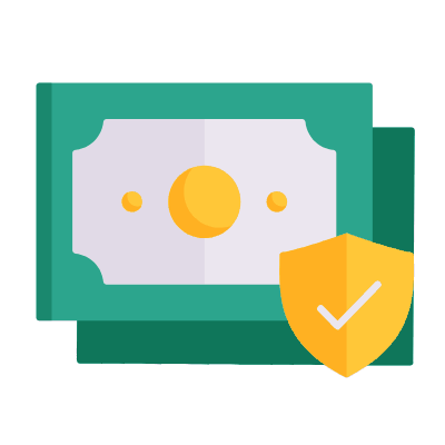 Money Shield, Animated Icon, Flat