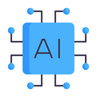 AI, Animated Icon, Flat