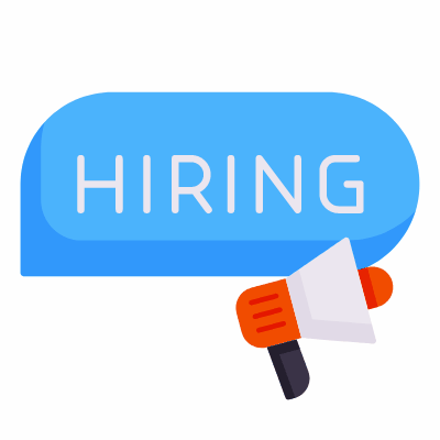 Chat Hiring, Animated Icon, Flat