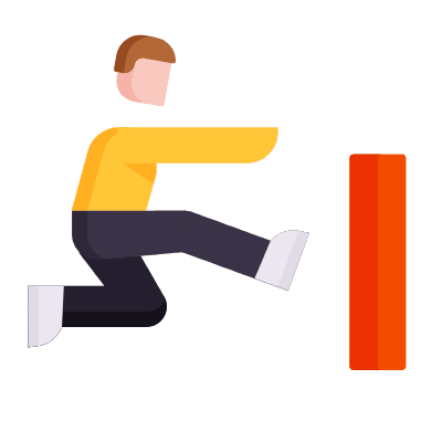 Parkour, Animated Icon, Flat