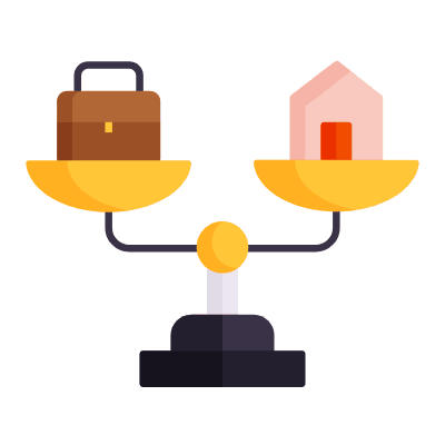 Work Life, Animated Icon, Flat