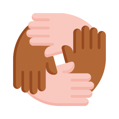 Teamwork, Animated Icon, Flat