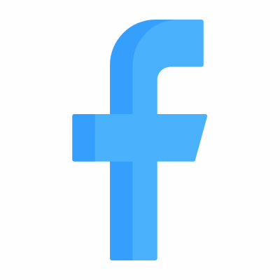 Facebook, Animated Icon, Flat