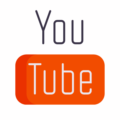 Youtube, Animated Icon, Flat