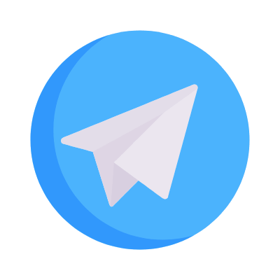 Telegram, Animated Icon, Flat