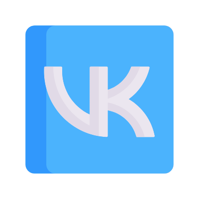 Vk, Animated Icon, Flat
