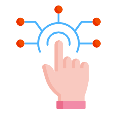 Hand Digital, Animated Icon, Flat