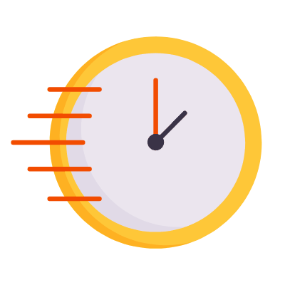 Clock Speed, Animated Icon, Flat