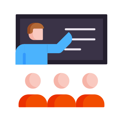 Training, Animated Icon, Flat