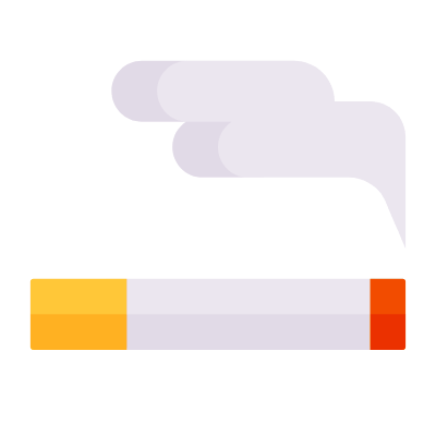 Smoking, Animated Icon, Flat
