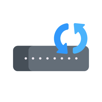 Rerfresh Password, Animated Icon, Flat