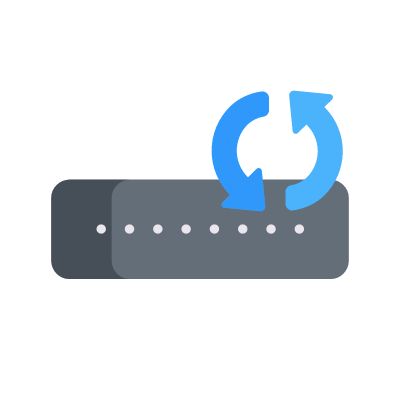 Restore Password, Animated Icon, Flat